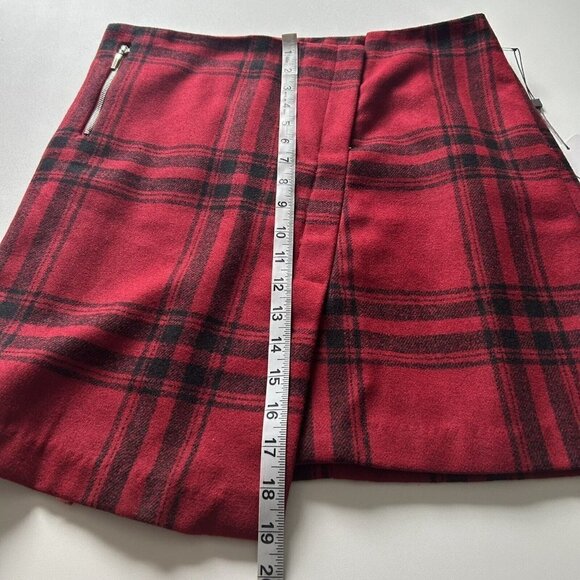 Katherine Barclay Montreal Women's Red Black Plaid Skirt Size 6 - Picture 5 of 8